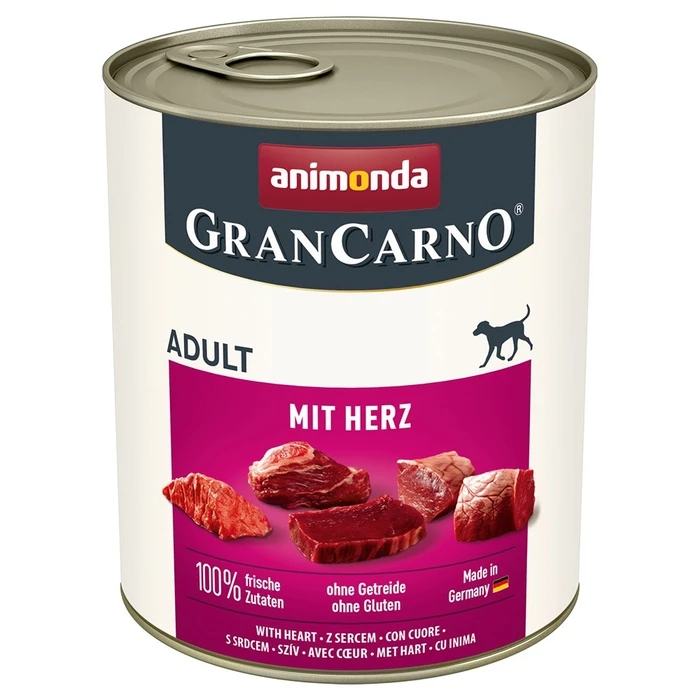 Υγρή Τροφή Σκύλων Animonda GranCarno Adult with hearts 800g
