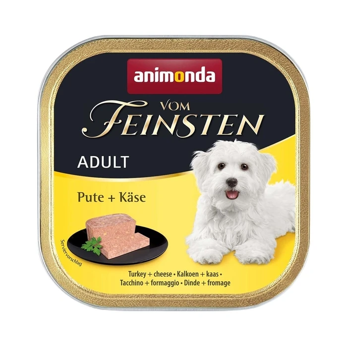 Υγρή Τροφή Σκύλων Animonda Vom Feinsten Adult Turkey with cheese 150g
