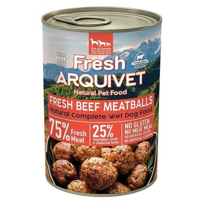 Υγρή Τροφή Σκύλων Arquivet Fresh Beef meatballs in sauce 400g