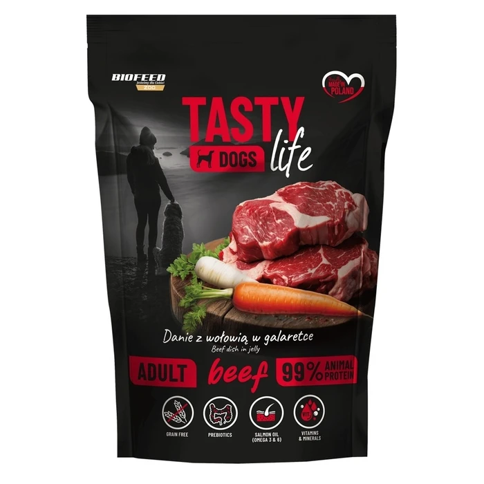 Υγρή Τροφή Σκύλων Biofeed Tasty Dogs Life Beef 500g