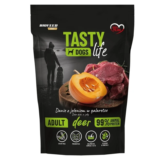 Υγρή Τροφή Σκύλων Biofeed Tasty Dogs Life Deer 150g