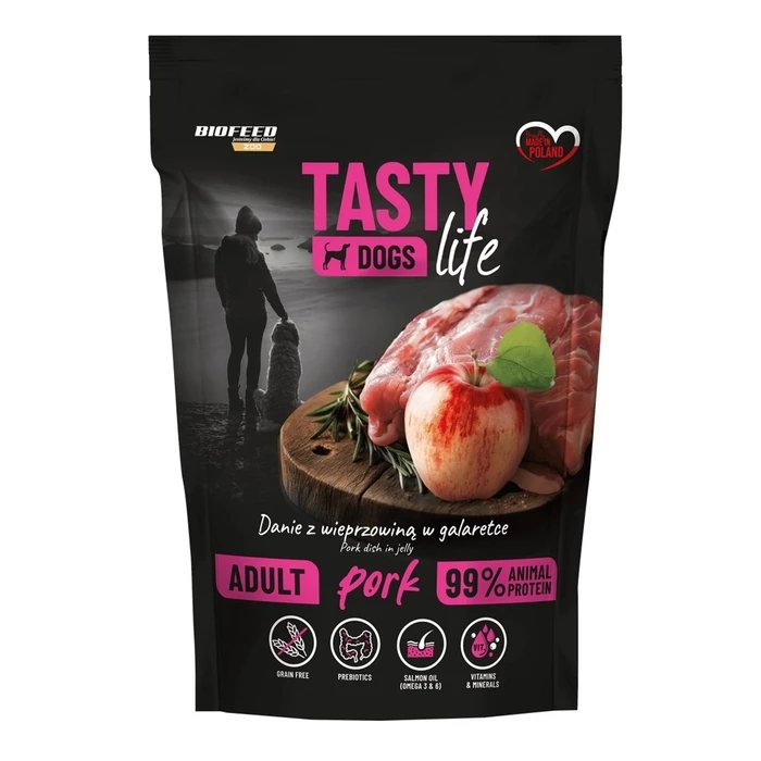 Υγρή Τροφή Σκύλων Biofeed Tasty Dogs Life Pork 500g