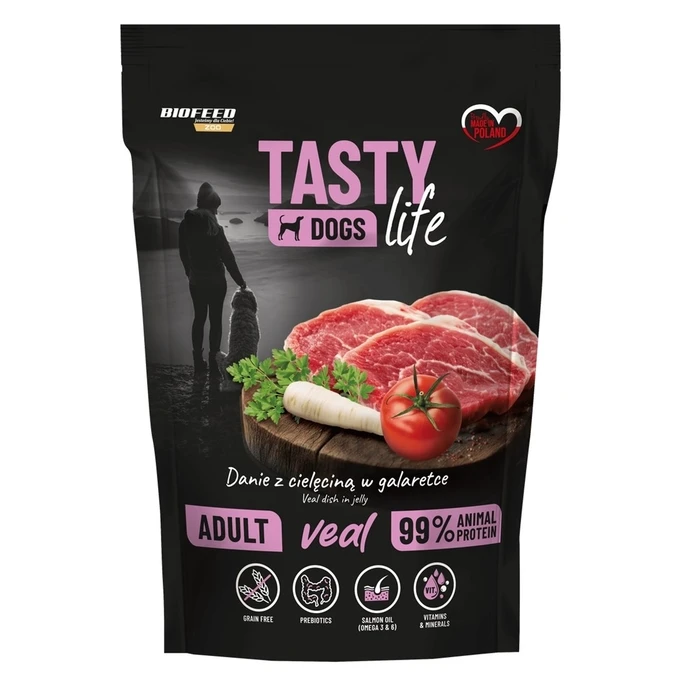 Υγρή Τροφή Σκύλων Biofeed Tasty Dogs Life Veal 150g