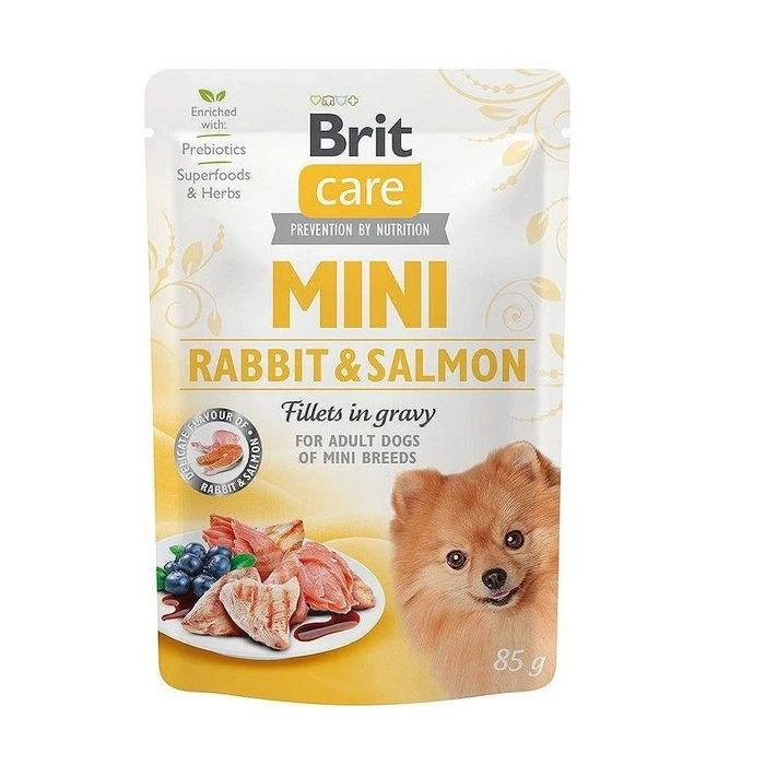 Υγρή Τροφή Σκύλων Brit Care Mini Rabbit&Salmon 85g