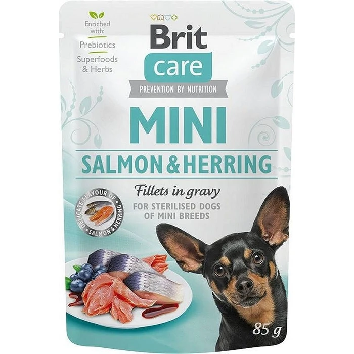 Υγρή Τροφή Σκύλων Brit Care Mini Salmon&Herring Sterilised 85 g