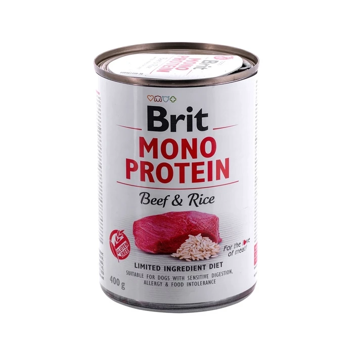 Υγρή Τροφή Σκύλων Brit Mono Protein Beef & Rice 400g