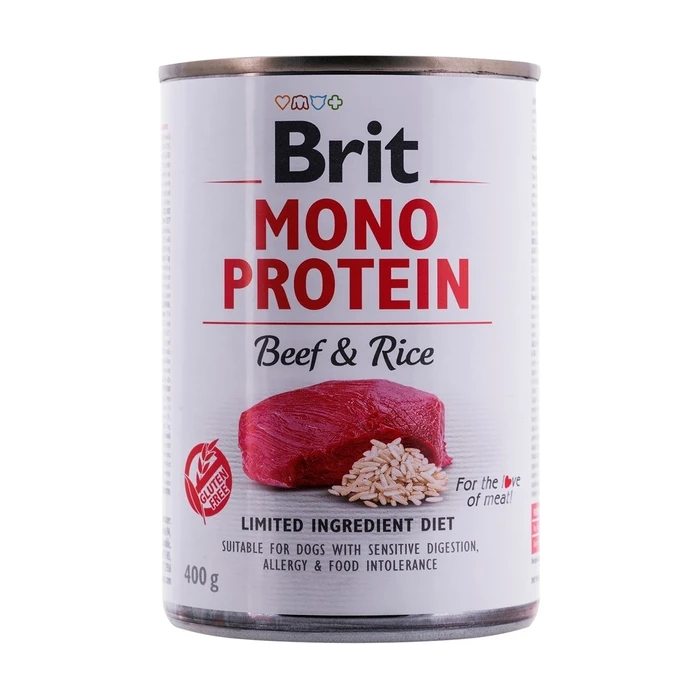Υγρή Τροφή Σκύλων Brit Mono Protein Beef & Rice 400g