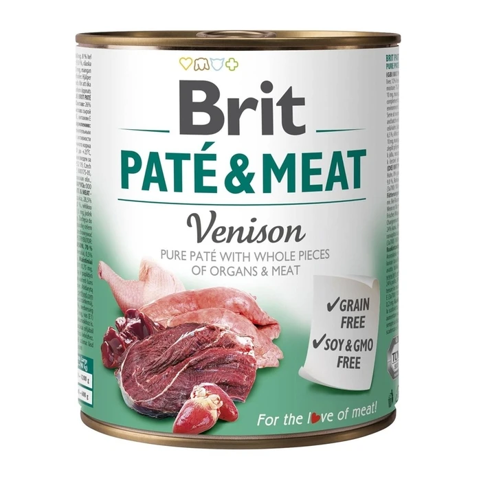 Υγρή Τροφή Σκύλων Brit Paté & Meat with venison - 800g