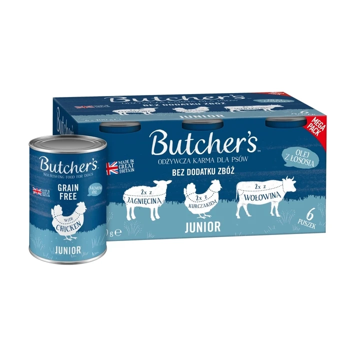 Υγρή Τροφή Σκύλων Butcher's Original Junior Mega pack mix 6 x 400g