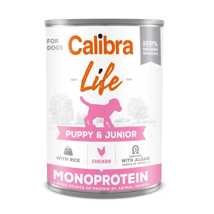 Υγρή Τροφή Σκύλων Calibra Dog Life Puppy&Junior Chicken & rice 400g
