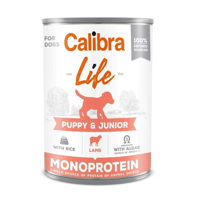 Υγρή Τροφή Σκύλων Calibra Dog Life Puppy&Junior Lamb & rice 400g