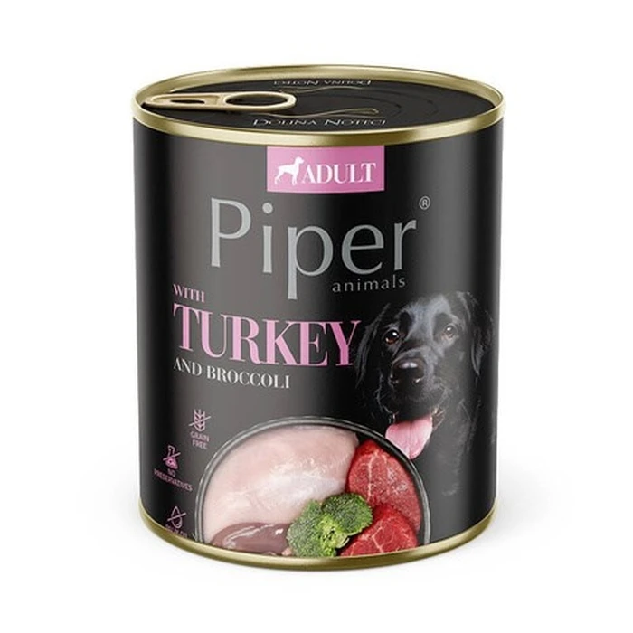 Υγρή Τροφή Σκύλων Dolina Noteci Piper with turkey and broccoli 800g