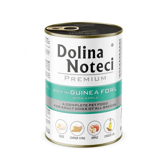 Υγρή Τροφή Σκύλων Dolina Noteci Premium Rich in guinea fowl with Apple 400g