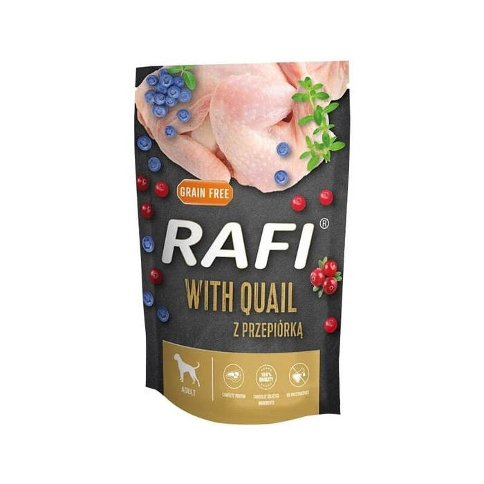 Υγρή Τροφή Σκύλων Dolina Noteci Rafi with quail 500g