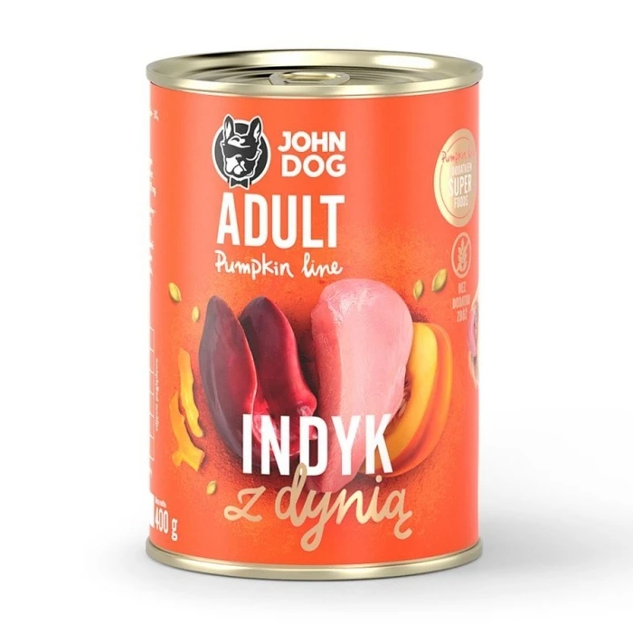 Υγρή Τροφή Σκύλων John Dog Pumpkin Turkey with pumpkin 400g
