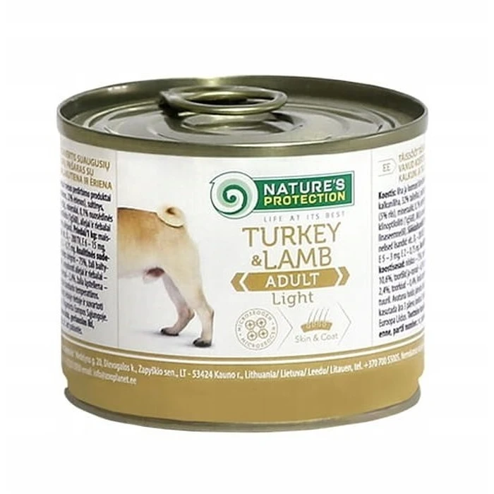 Υγρή Τροφή Σκύλων Nature's Protection Adult Light Turkey and Lamb 200 g