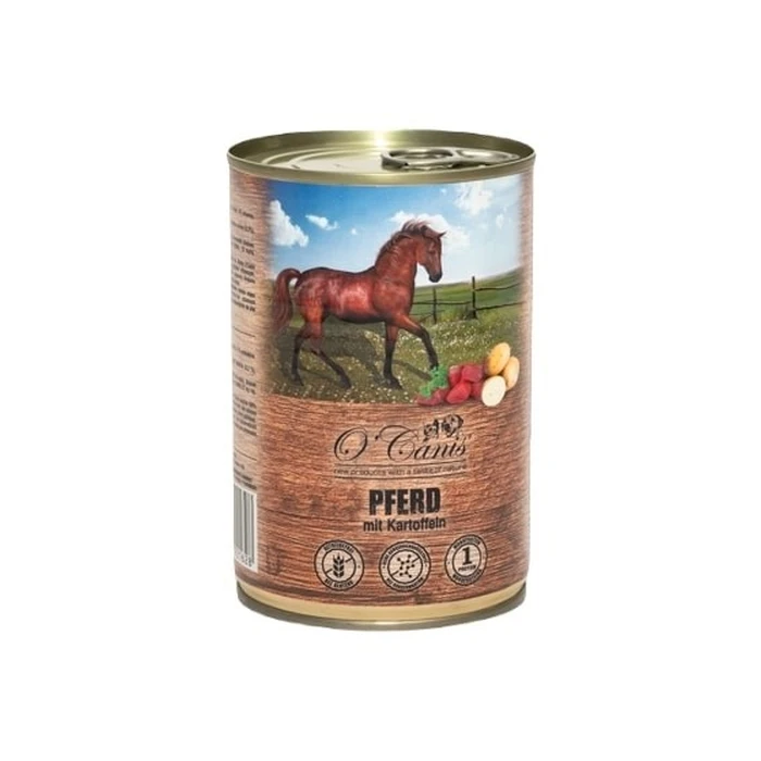 Υγρή Τροφή Σκύλων O'Canis canned dog food- wet food- horse meat with potato - 400 g