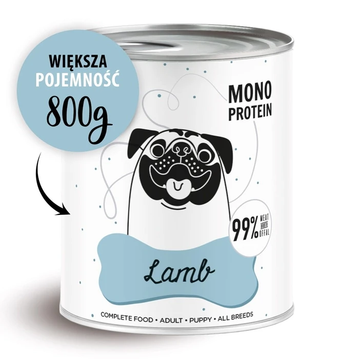 Υγρή Τροφή Σκύλων Paka Zwierzaka Pepe Lamb 800g