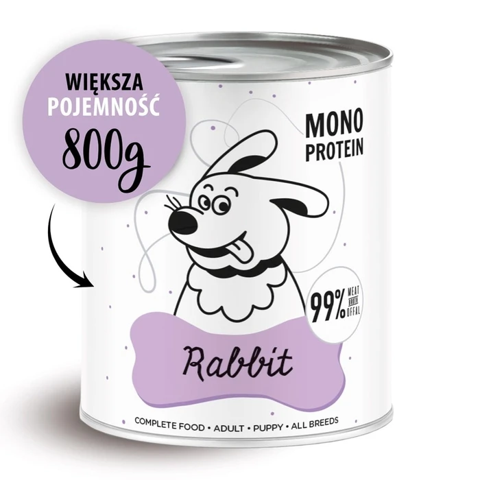 Υγρή Τροφή Σκύλων Paka Zwierzaka Pepe Rabbit 800g