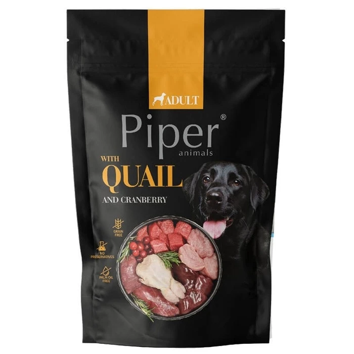 Υγρή Τροφή Σκύλων Piper ANIMALS with quail and cranberries 500g