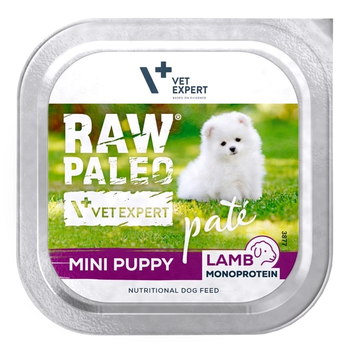 Υγρή Τροφή Σκύλων Raw Paleo Pâte Mini Puppy Lamb 150g