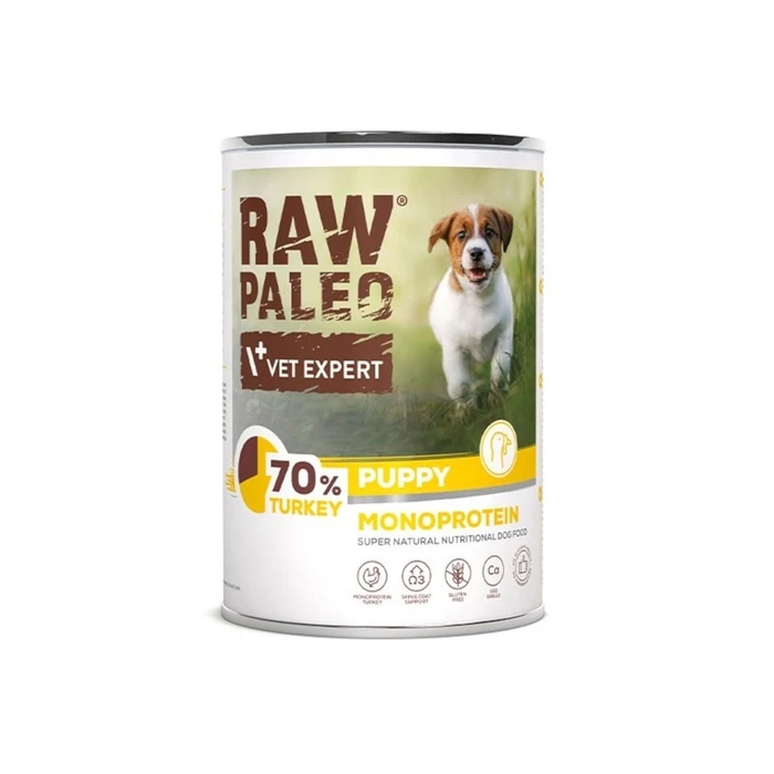 Υγρή Τροφή Σκύλων Raw Paleo Puppy Monoprotein Turkey - for puppies - 400 g