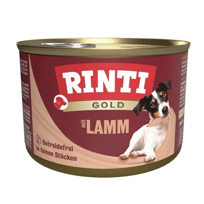 Υγρή Τροφή Σκύλων Rinti Gold Lamb 185g