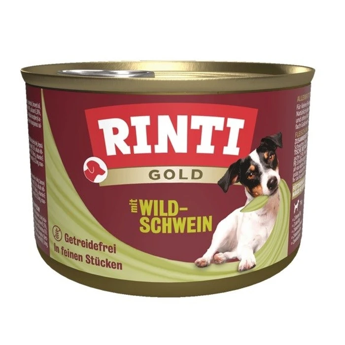 Υγρή Τροφή Σκύλων Rinti Gold Wild boar 185g