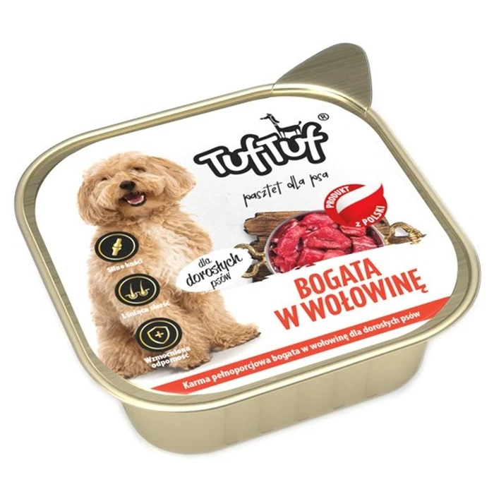 Υγρή Τροφή Σκύλων Tuf Tuf Alupak Beef Pate 300g