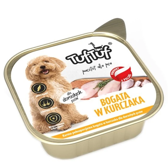 Υγρή Τροφή Σκύλων Tuf Tuf Alupak Poultry Pate 300g