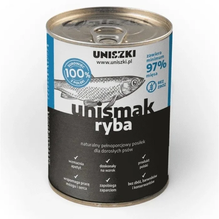 Υγρή Τροφή Σκύλων Uniszki UNIsmak Fish 410g