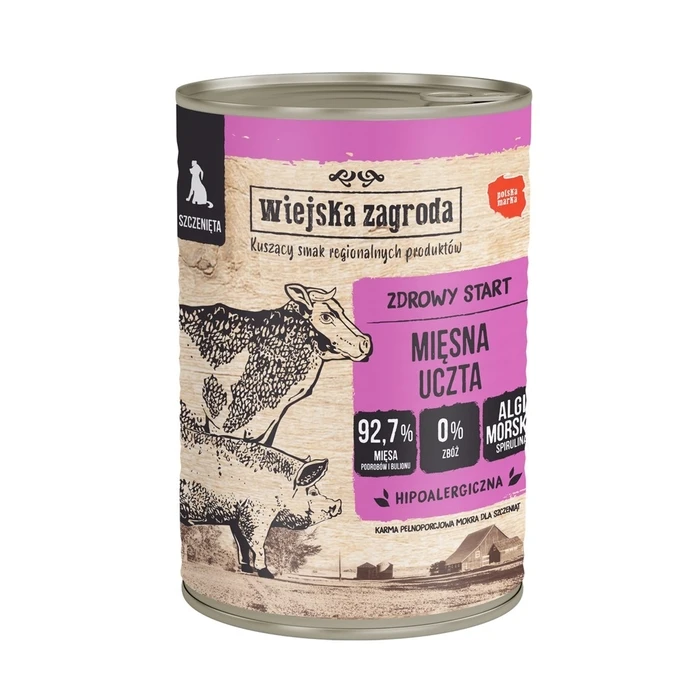 Υγρή Τροφή Σκύλων Wiejska Zagroda Turkey with lamb 800g