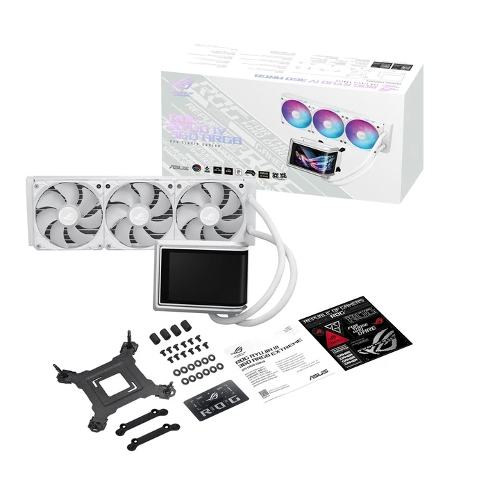 Υδρόψυξη Asus ROG RYUO IV 360 ARGB Wht - all-in-one water cooling, 12cm (White)