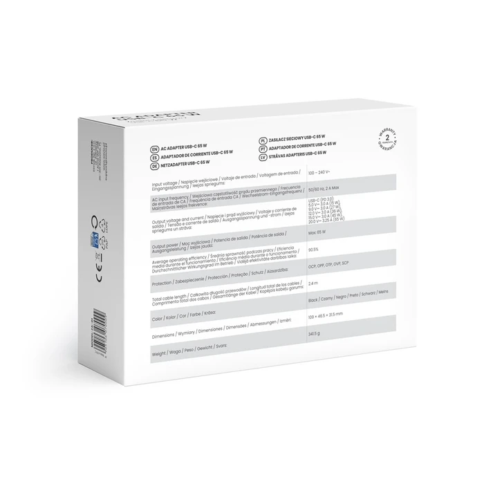 Φορτιστής Laptop Savio ZA-01 Netbook, Laptop, Smartphone, Telephone Black AC Indoor