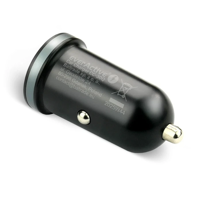 Φορτιστής Πρίζας Car Everactive CC-30Q USB + USB-C QC 3.0 PD 35W