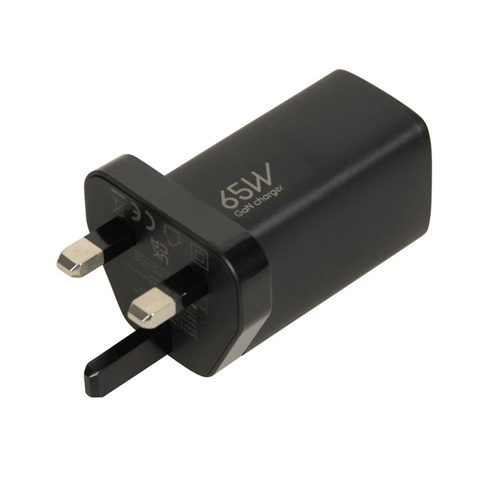 Φορτιστής Πρίζας iBox C-65 Black, GaN 65W universal UK plug