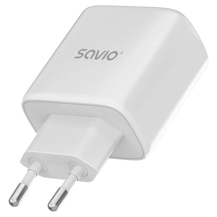 Φορτιστής Πρίζας Savio LA-12 White AC Fast charging Indoor