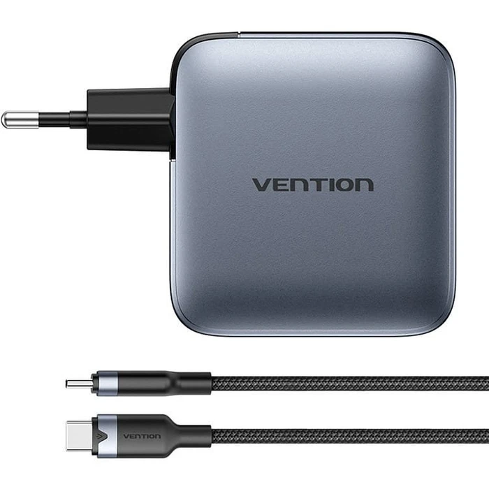 Φορτιστής Πρίζας Vention 100W 1xUSB-A 3xUSB-C + cable