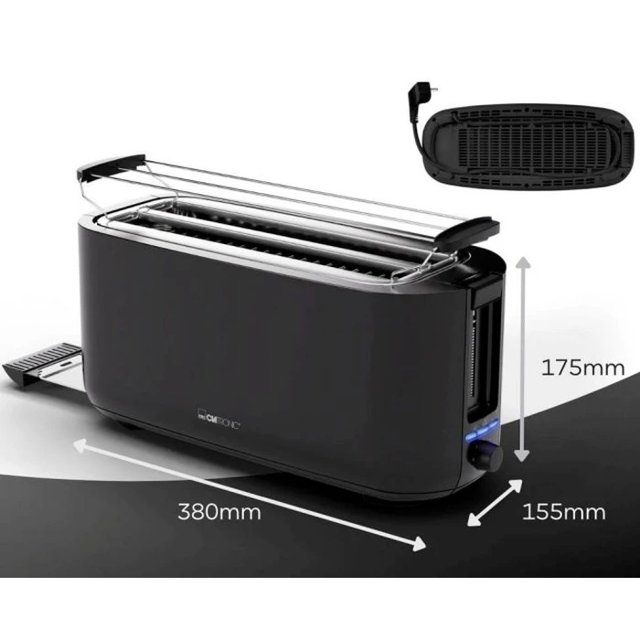 Φρυγανιέρα Clatronic TA 3802 4 slice(s) 1400 W Black
