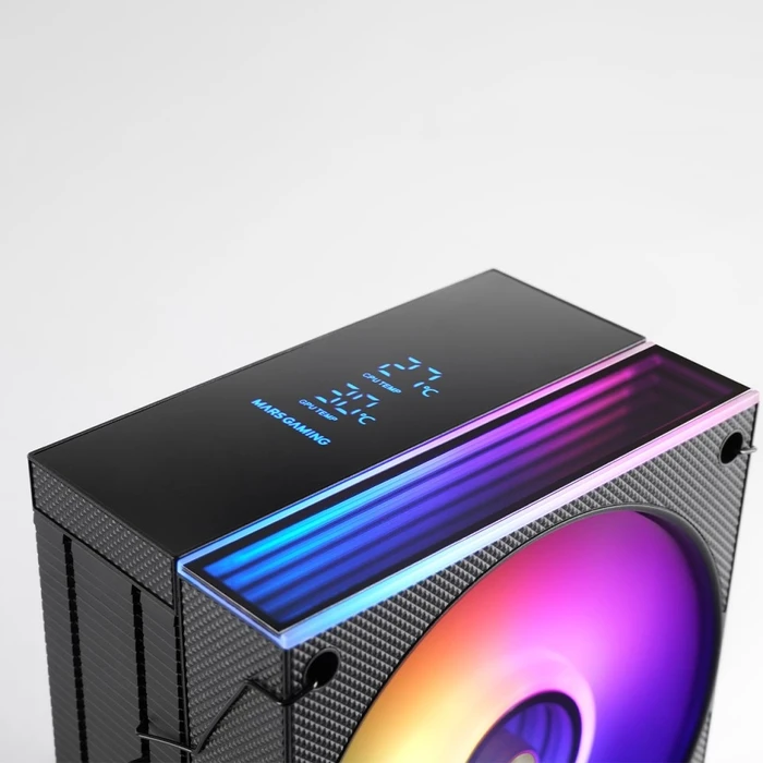 Ψύκτρα Επεξεργαστή Mars Gaming MCPU-LCD Air cooler 12cm Black 1 pc(s)