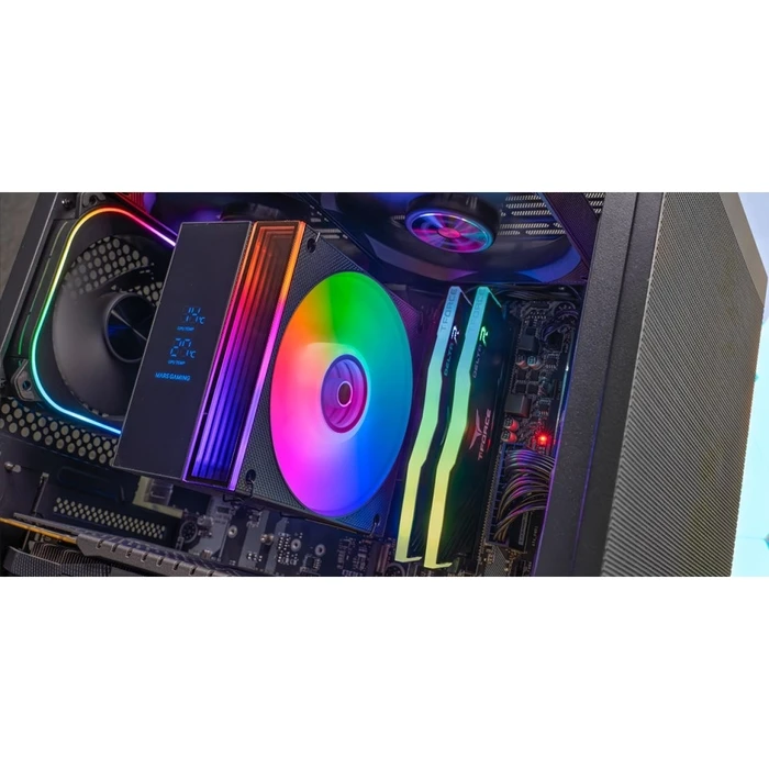 Ψύκτρα Επεξεργαστή Mars Gaming MCPU-LCD Air cooler 12cm Black 1 pc(s)