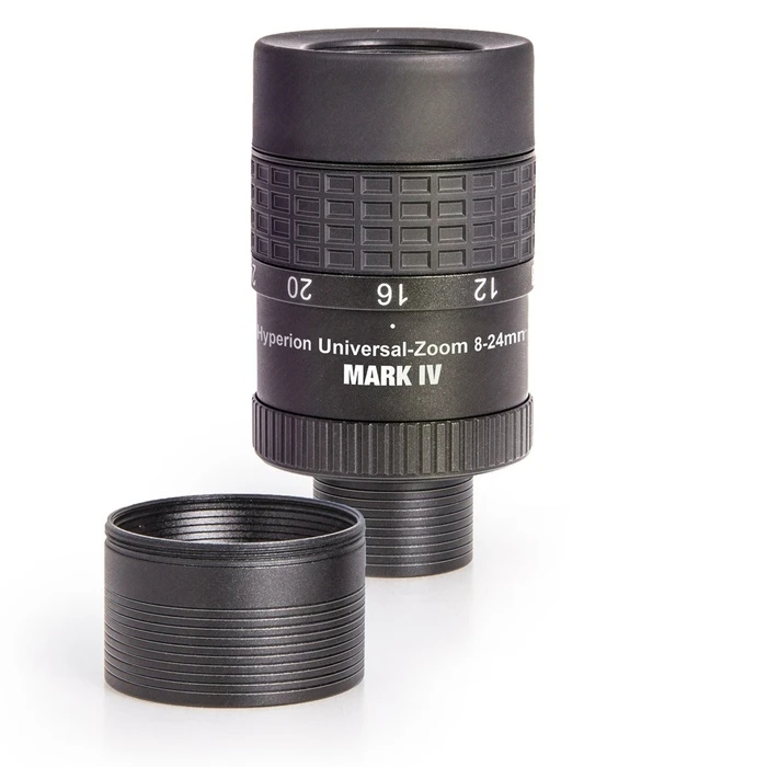 Baader Hyperion 8–24 Mark IV 1,25" με Barlow 2,25x 2"/1,25"