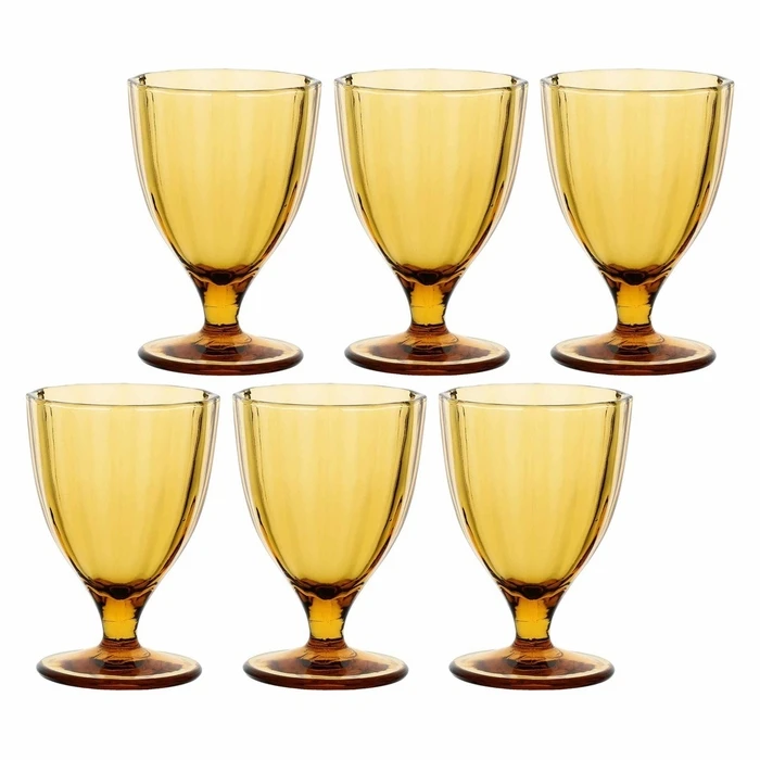 Set of 6 Amami glasses - Amber, 300 ml (UMAI)