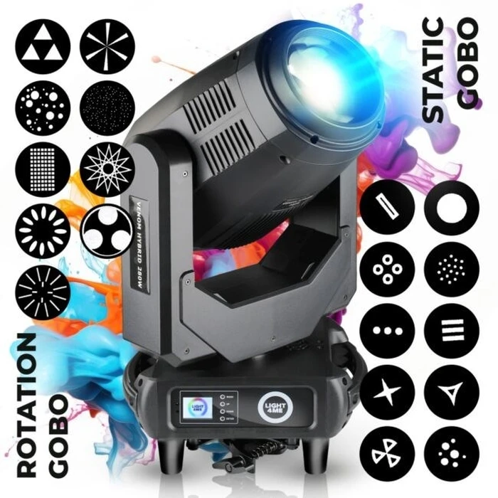 LIGHT4ME VENOM HYBRID 280W κινούμενη κεφαλή υβρίδιο (Beam / Spot / Wash)