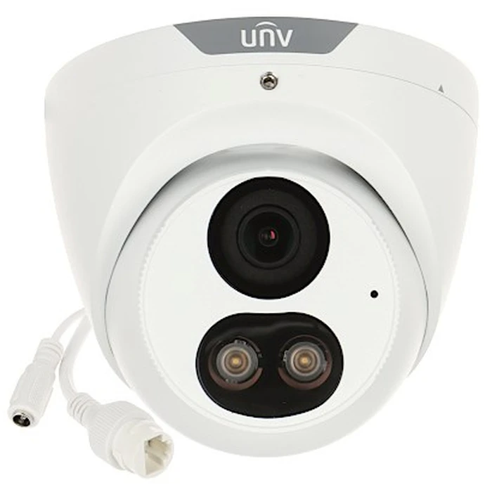 Uniview IPC3618SB-ADF28KMC-I0 Prime-I 8MP (4K) PoE Turret IP Camera, 2.8mm, Built-in Mic & Speaker, White-Light Deterrence, IP67