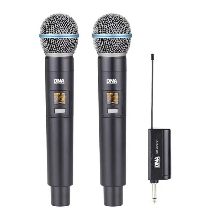 DNA BAT DUAL VOCAL SET - ασύρματο σετ δύο χειρολαβών μικροφώνων (επαναφορτιζόμενο)