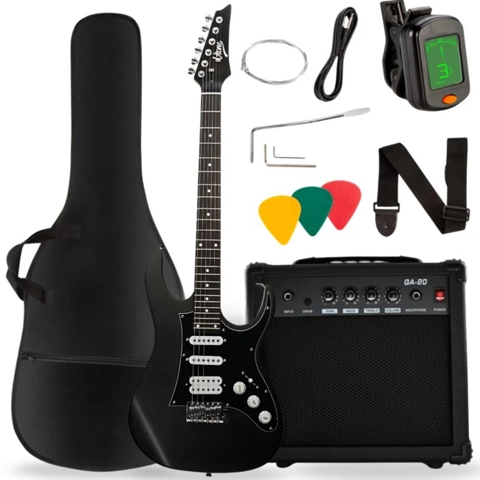 V-TONE EGA 39 MBK ηλεκτρική κιθάρα 4/4 Stratocaster 39" HSS (μαύρο ματ)