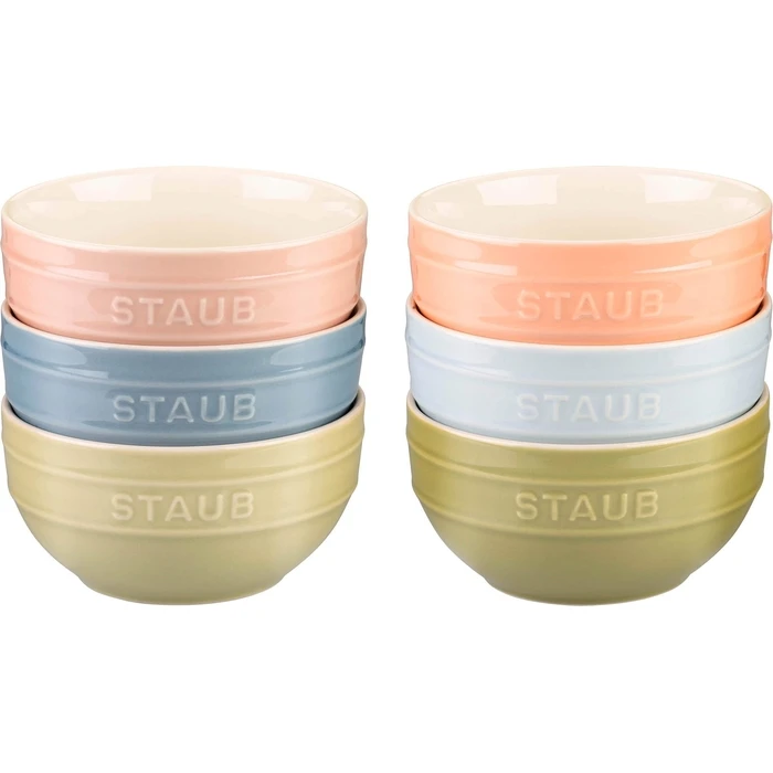 STAUB SERVING Σετ 6 μπολ 12 εκ., πολύχρωμο