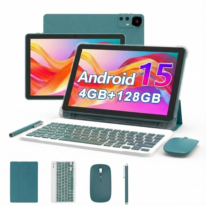Extralink Tablet CP31 4GB RAM+128GB Μπλε - Tablet Android 15 με πληκτρολόγιο, ποντίκι και στυλό