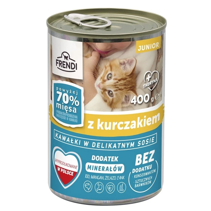 FRENDI Junior with Chicken chunks in delicate sauce - wet cat food - 400 g